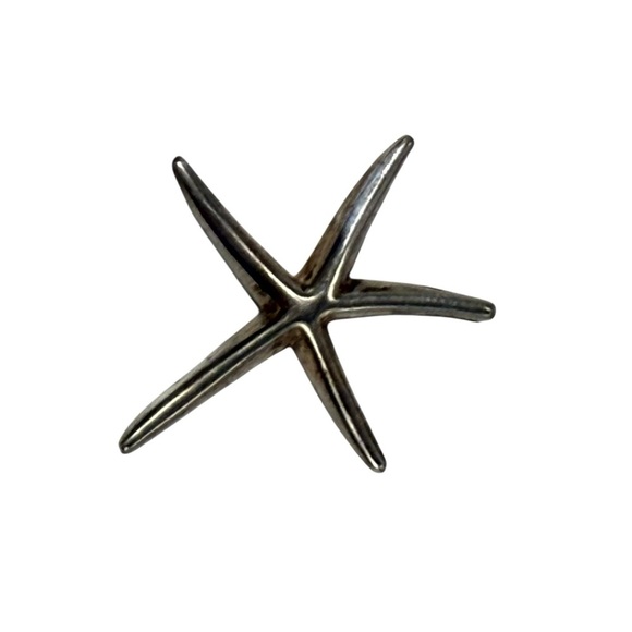 Sterling Silver Starfish Pendant .925 sterling silver coastal beach nautical - Picture 1 of 4